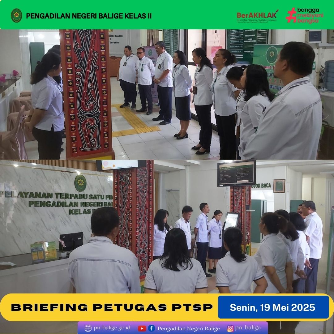 BRIEFING PETUGAS PTSP